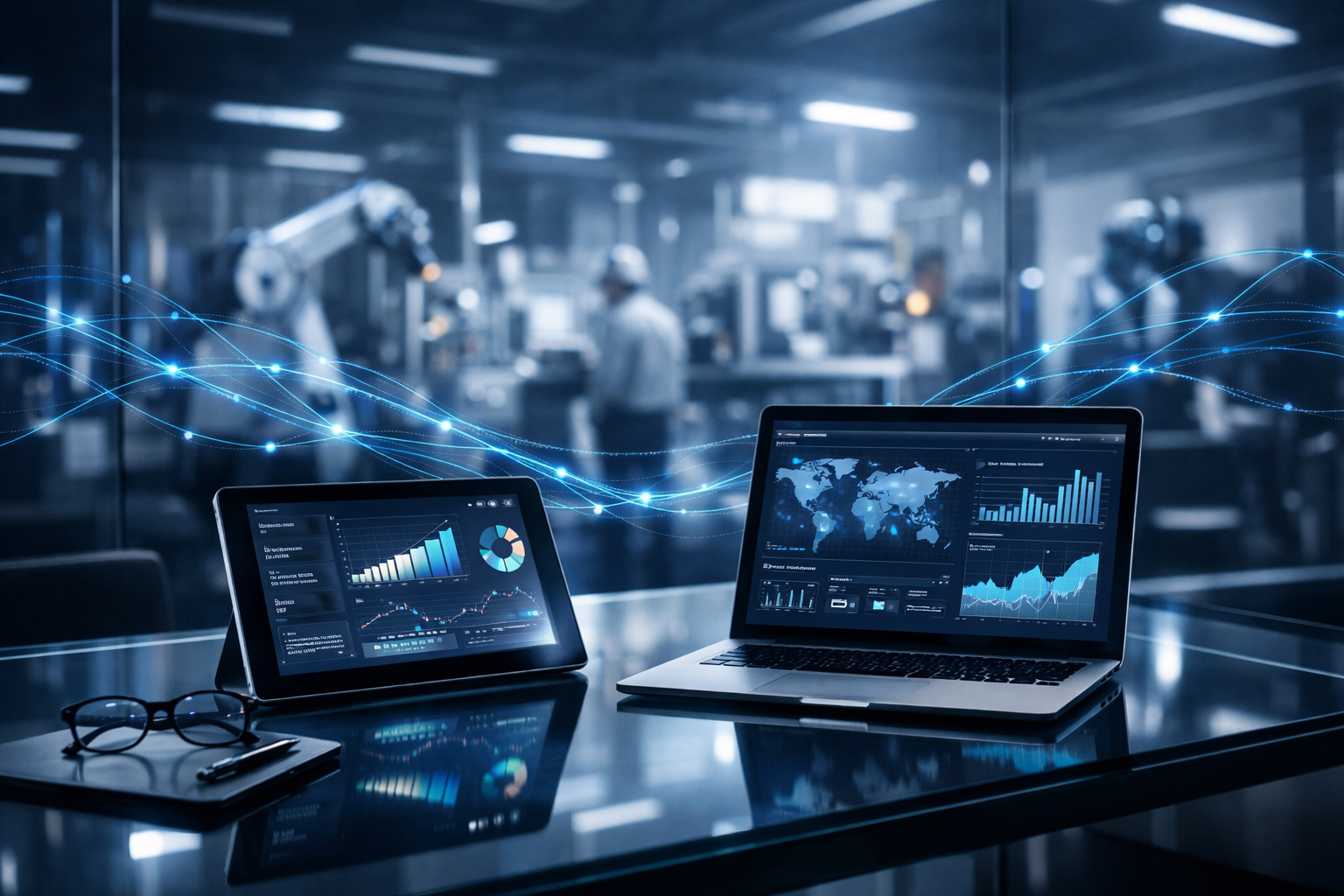 Industrial Machinery Control Room